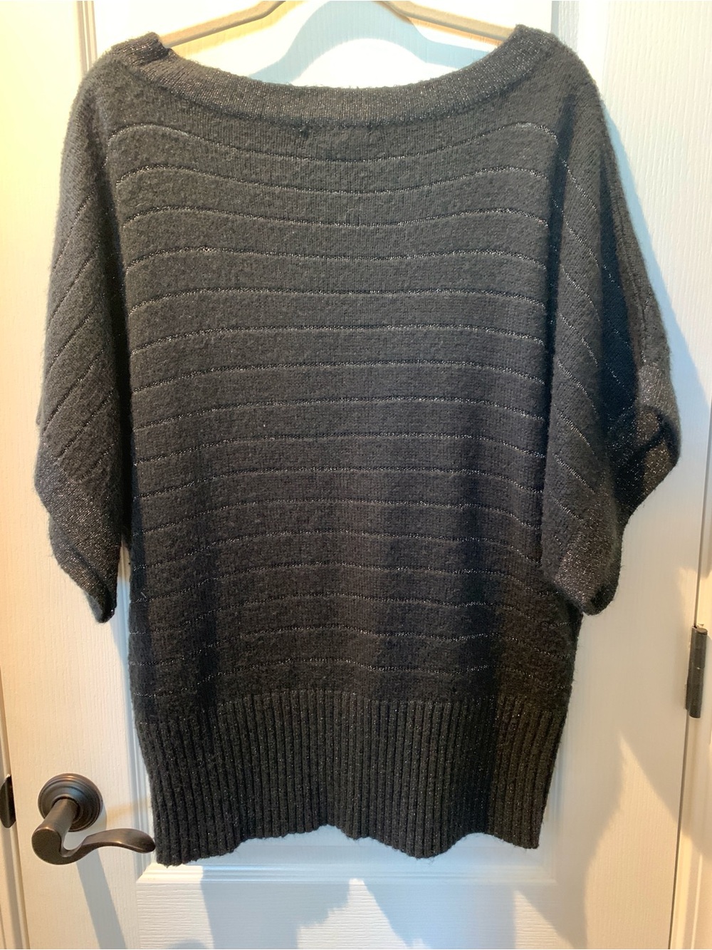 STYLE & CO Women’s Black Short Sleeve Boatneck Textured Knit Sweater 2X - Picture 11 of 13